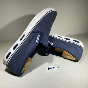 Columbia Shoes Mens 10,5 Navy Blue Canvas Comfort Walking Sneakers Vulc N Vent